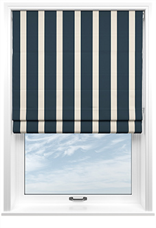 The British Stripe Co. Henry, Polzeath No.1 - Roman Blind